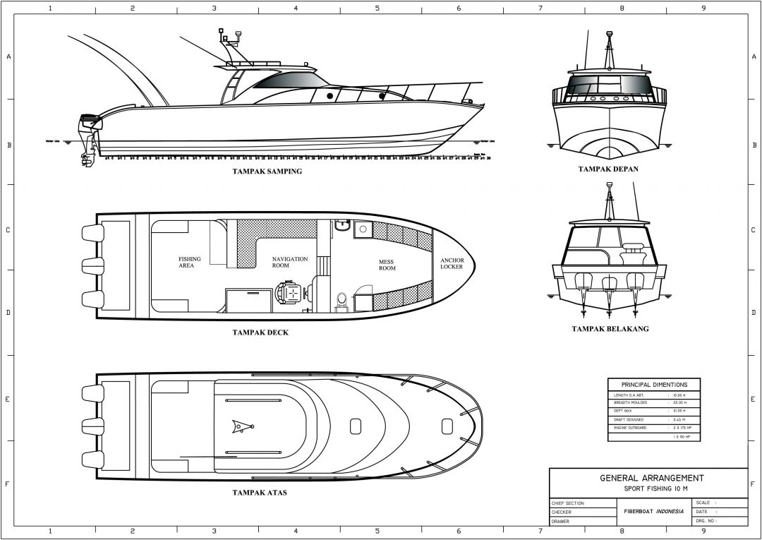 KAPAL MANCING Fishing Boat 10 METER Jual Speed Boat Speed Boat