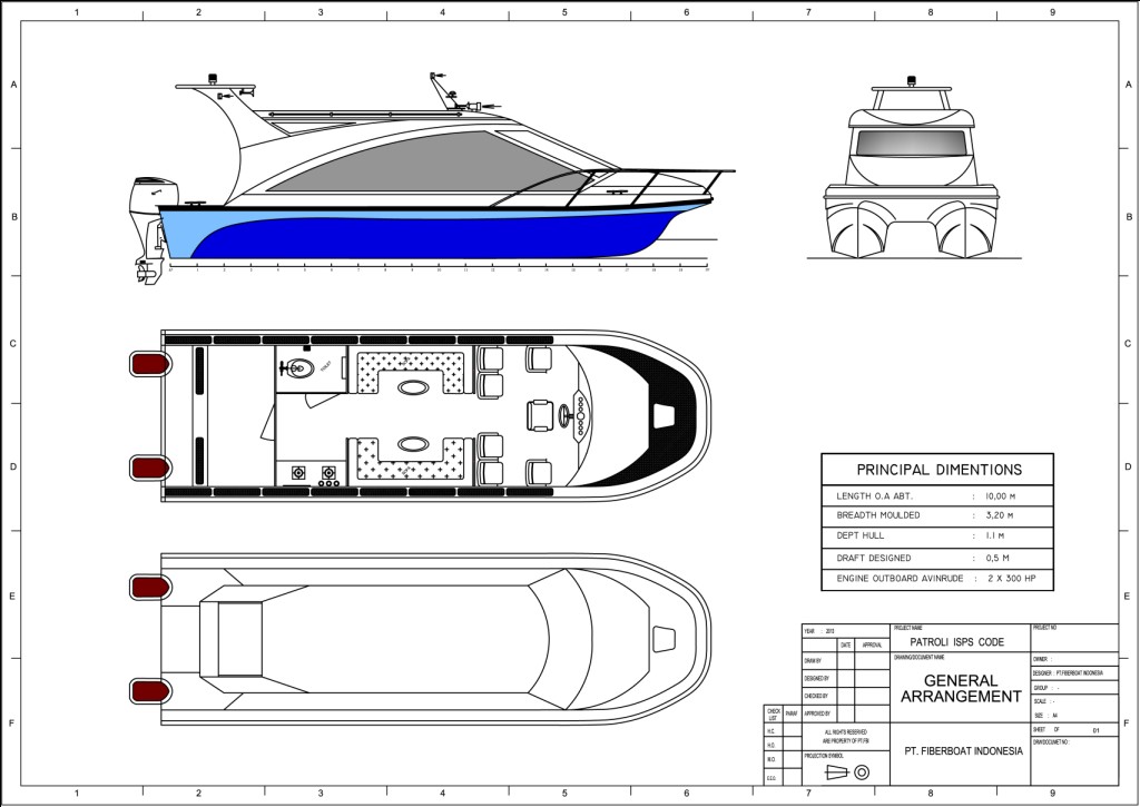 KAPAL PATROLI SERI FBI 1031 XA Jual Speed Boat Speed 