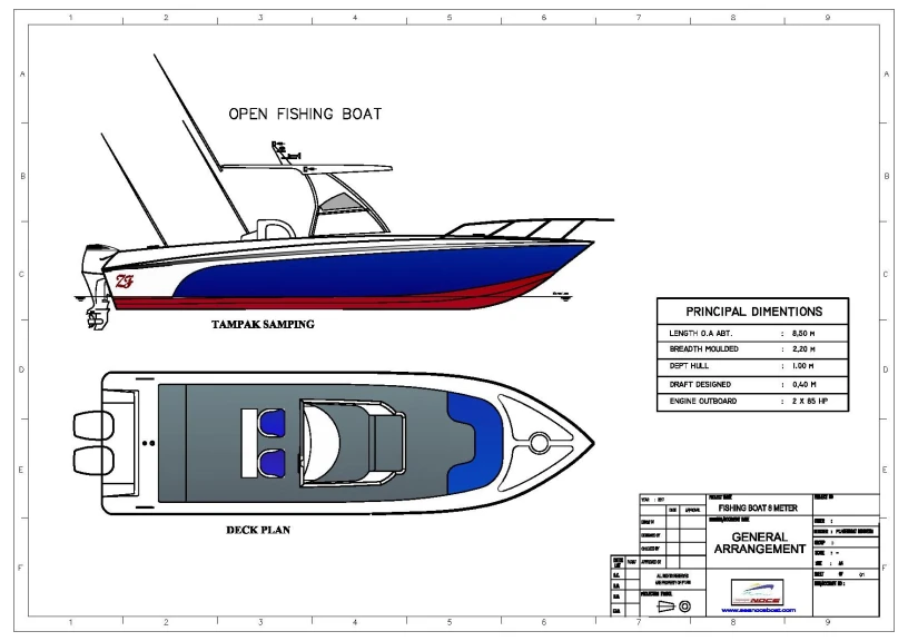 Kapal Mancing (Fishing Boat) Seri FBI-0822-SF