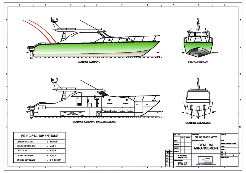 Kapal Mancing (Fishing Boat) Seri FBI.1535.SF