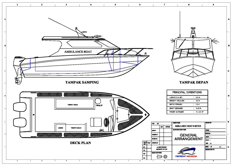 Speed Boat Ambulance 6 Meter